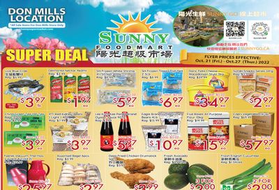 Sunny Foodmart (Don Mills) Flyer October 21 to 27