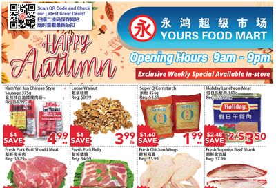 Yours Food Mart Flyer October 21 to 27