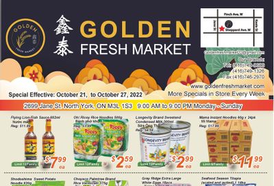 Golden Fresh Market Flyer October 21 to 27