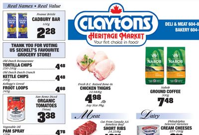 Claytons Heritage Market Flyer October 21 to 27