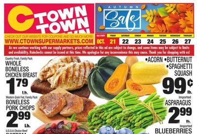 C-Town (CT, FL, MA, NJ, NY, PA) Weekly Ad Flyer Specials October 21 to October 27, 2022