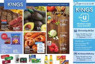 Kings Food Markets (CT, NJ, NY) Weekly Ad Flyer Specials October 21 to October 27, 2022