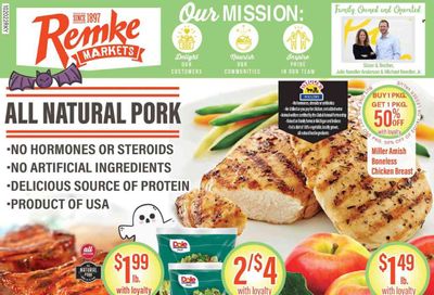 Remke (OH) Weekly Ad Flyer Specials October 20 to October 26, 2022