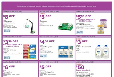 Costco (ON & Atlantic Canada) Weekly Savings October 28 to November 3