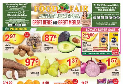 Food Fair Fresh Market (FL) Weekly Ad Flyer Specials October 20 to October 26, 2022