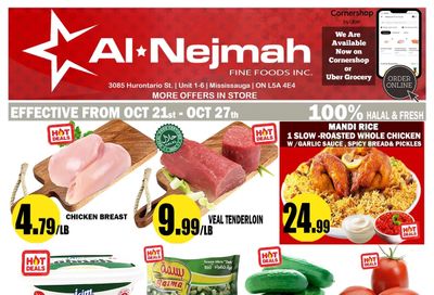 Alnejmah Fine Foods Inc. Flyer October 21 to 27