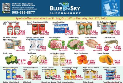 Blue Sky Supermarket (Pickering) Flyer October 21 to 27