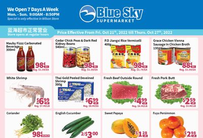 Blue Sky Supermarket (North York) Flyer October 21 to 27