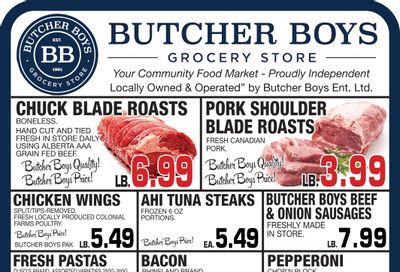 Butcher Boys Grocery Store Flyer October 21 to 27