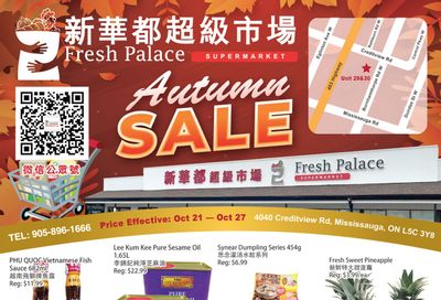 Fresh Palace Supermarket Flyer October 21 to 27