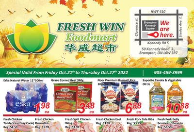 Fresh Win Foodmart Flyer October 21 to 27