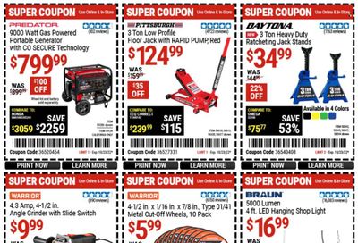 Harbor Freight Weekly Ad Flyer Specials October 21 to October 23, 2022