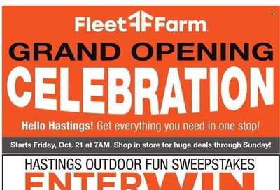 Fleet Farm (IA, MN, ND, WI) Weekly Ad Flyer Specials October 21 to October 23, 2022