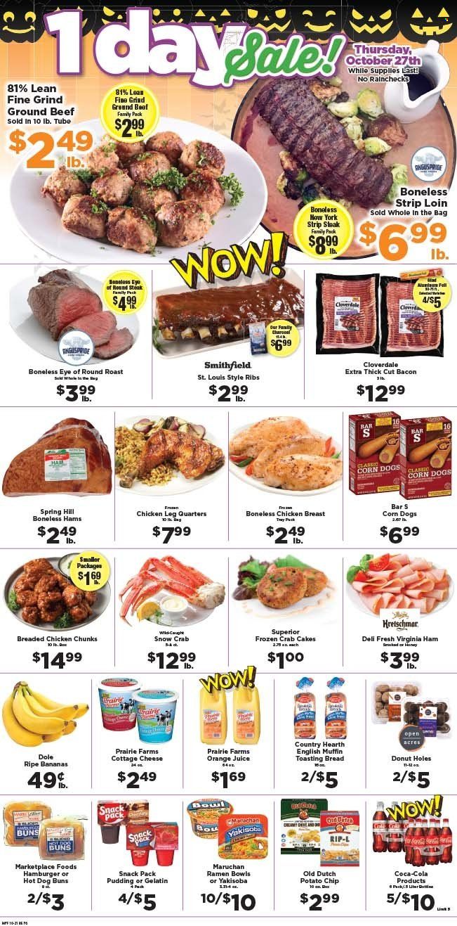 Marketplace Foods (MN) Weekly Ad Flyer Specials October 21 to October 27, 2022