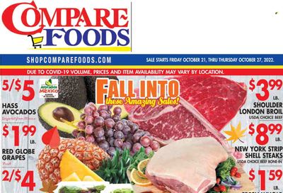 Compare Foods (CT, MD, NC, NJ, NY, RI) Weekly Ad Flyer Specials October 21 to October 27, 2022