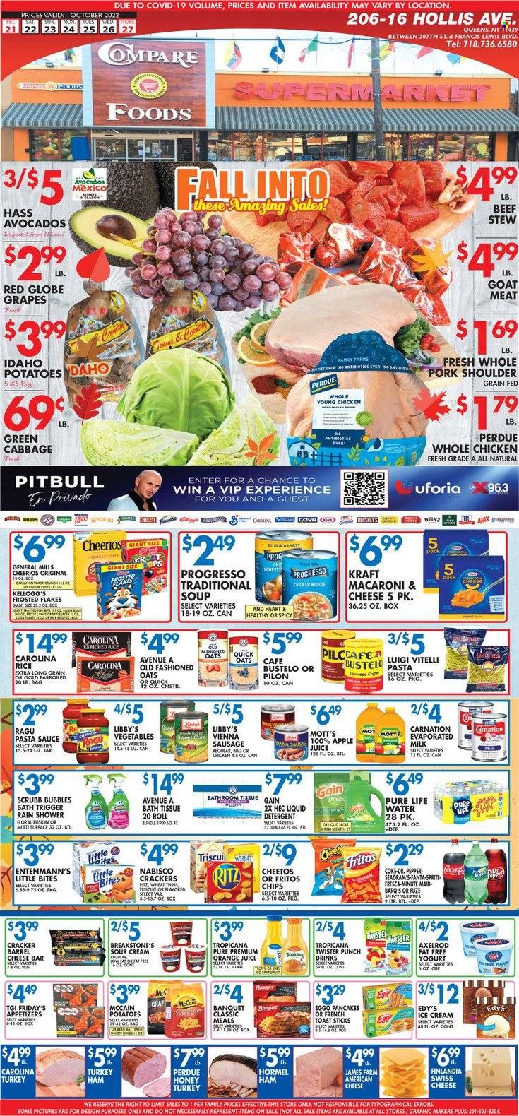 Compare Foods (NY) Weekly Ad Flyer Specials October 21 to October 27, 2022