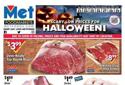 Met Foodmarkets Weekly Ad Flyer Specials October 23 to October 29, 2022