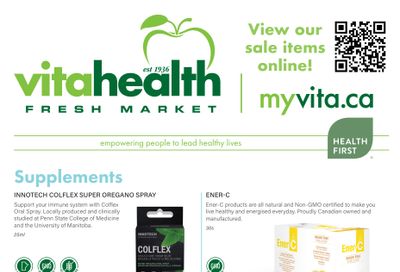 Vita Health Fresh Market Flyer October 21 to November 6