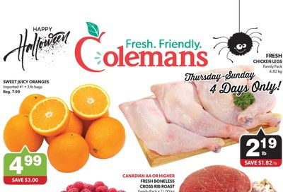 Coleman's Flyer October 27 to November 2