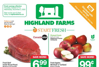Highland Farms Flyer October 27 to November 2