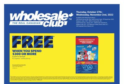 Real Canadian Wholesale Club Flyer October 27 to November 2