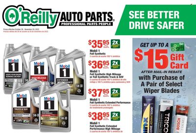 O'Reilly Auto Parts Weekly Ad Flyer Specials October 26 to November 29, 2022