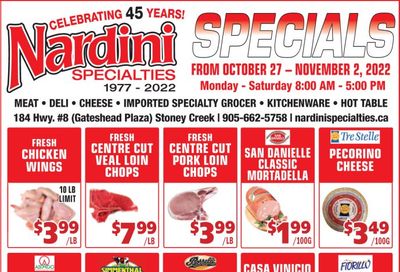 Nardini Specialties Flyer October 27 to November 2