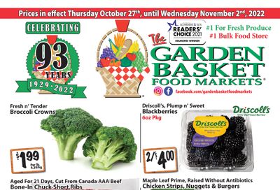 The Garden Basket Flyer October 27 to November 2