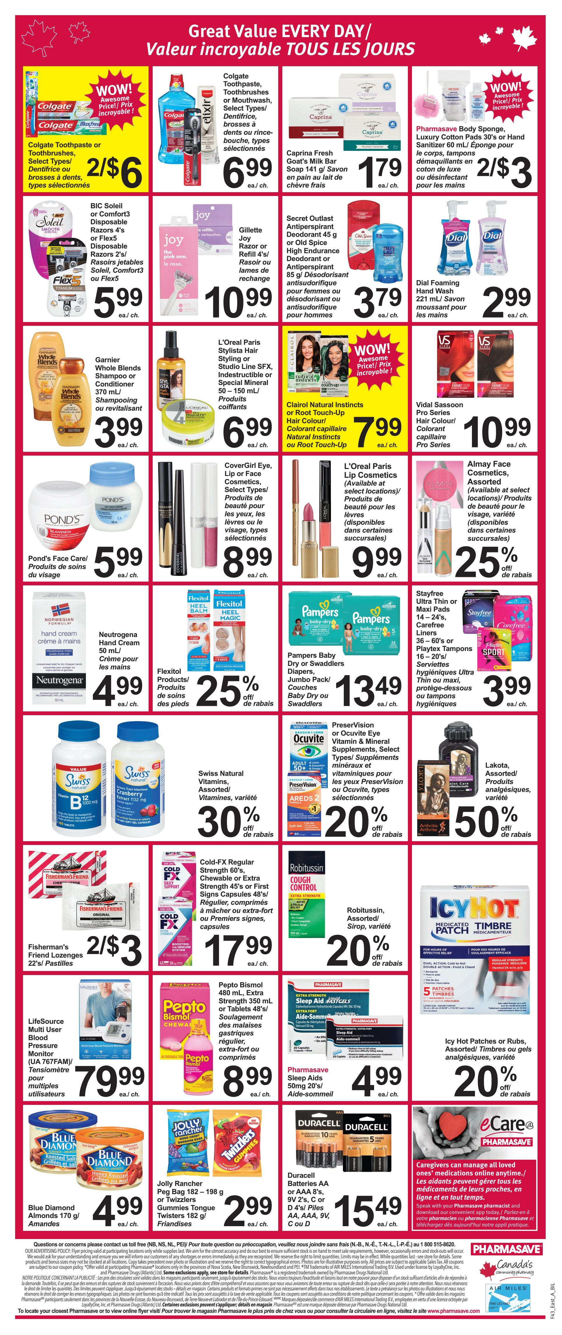 Pharmasave (NB) Flyer October 28 to November 3