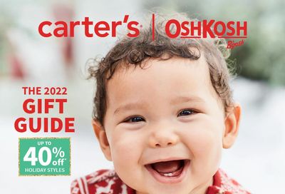 Carter's Oshkosh 2022 Gift Guide October 27 to November 30