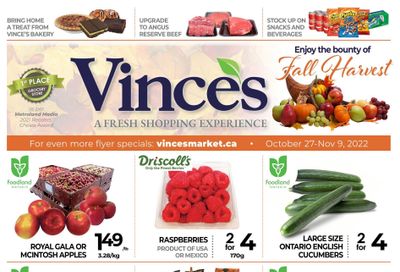 Vince's Market Flyer October 27 to November 9