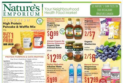 Nature's Emporium Bi-Weekly Flyer October 27 to November 9