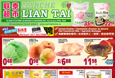 Marche Lian Tai Flyer October 27 to November 2
