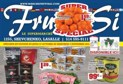 Frutta Si Flyer October 27 to November 2