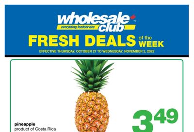 Wholesale Club (Atlantic) Fresh Deals of the Week Flyer October 27 to November 2