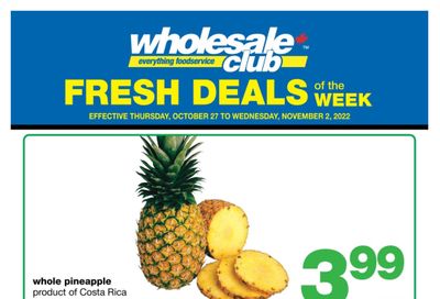 Wholesale Club (West) Fresh Deals of the Week Flyer October 27 to November 2