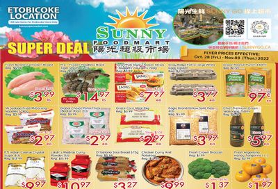 Sunny Foodmart (Etobicoke) Flyer October 28 to November 3