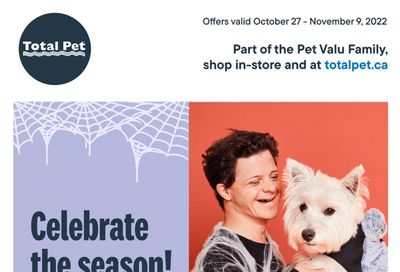 Total Pet Flyer October 27 to November 9