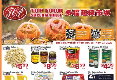 Top Food Supermarket Flyer October 28 to November 3