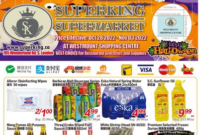 Superking Supermarket (London) Flyer October 28 to November 3