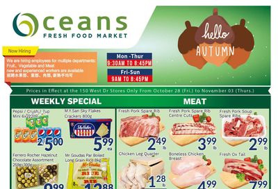 Oceans Fresh Food Market (West Dr., Brampton) Flyer October 28 to November 3