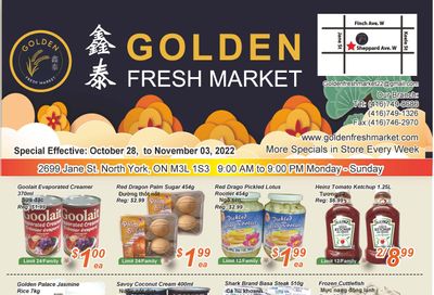 Golden Fresh Market Flyer October 28 to November 3