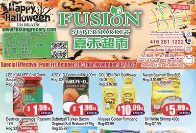 Fusion Supermarket Flyer October 28 to November 3