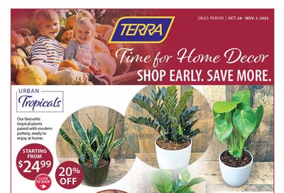 Terra Greenhouses Flyer October 28 to November 3