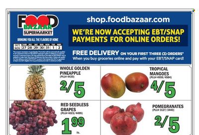 Food Bazaar (CT, NJ, NY) Weekly Ad Flyer Specials October 27 to November 2, 2022