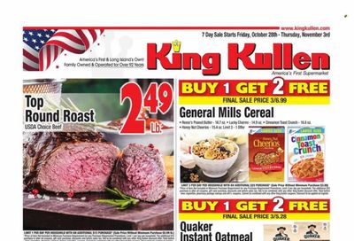 King Kullen (NY) Weekly Ad Flyer Specials October 28 to November 3, 2022