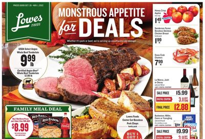 Lowes Foods (NC, SC) Weekly Ad Flyer Specials October 26 to November 1, 2022