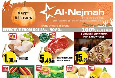 Alnejmah Fine Foods Inc. Flyer October 28 to November 3