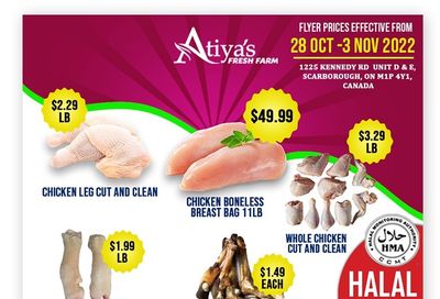 Atiya's Fresh Farm Flyer October 28 to November 3
