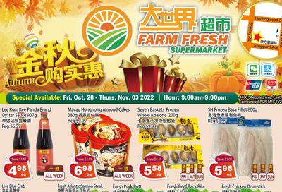 Farm Fresh Supermarket Flyer October 28 to November 3